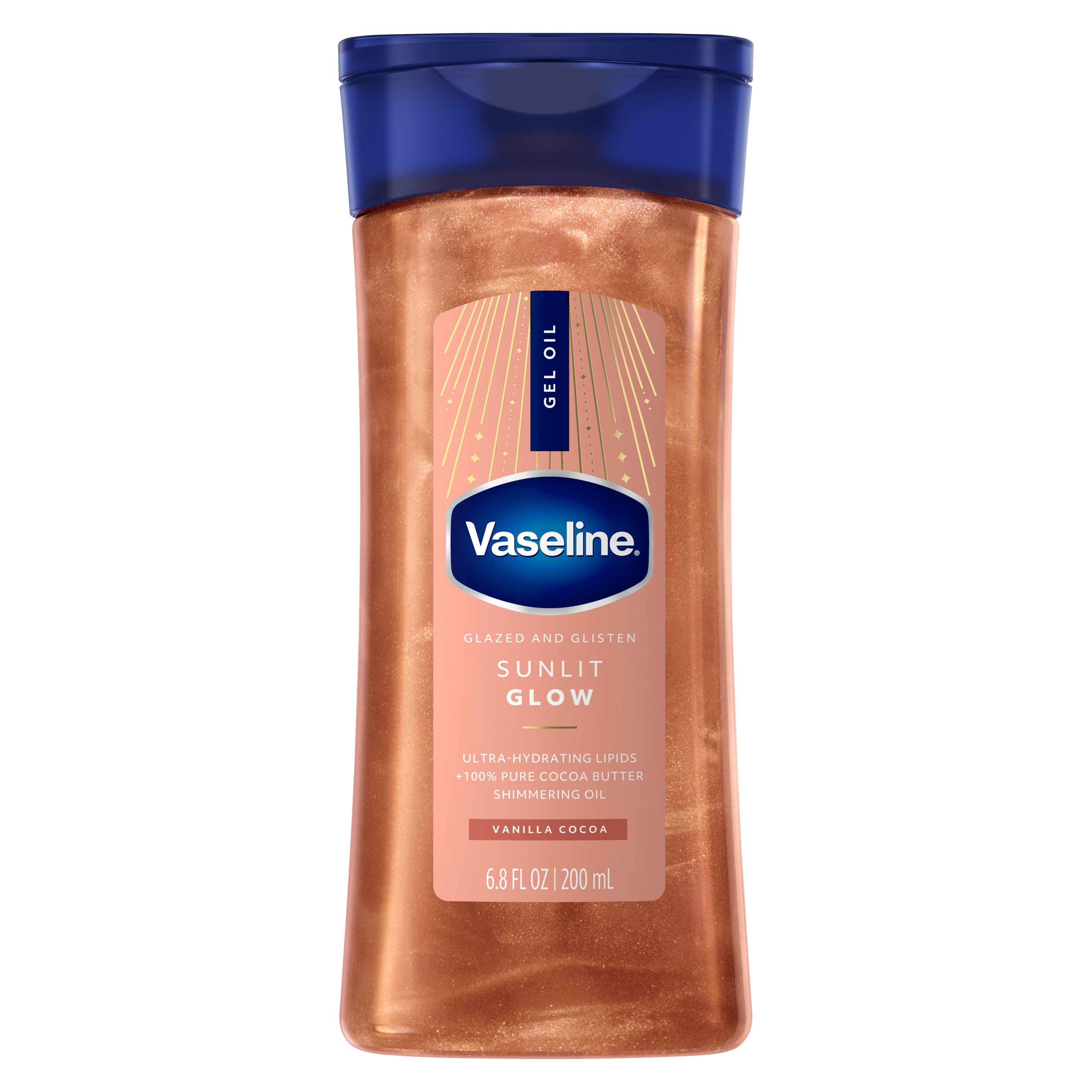 Vaseline® Sunlit Glow Shimmer Gel Oil front of pack