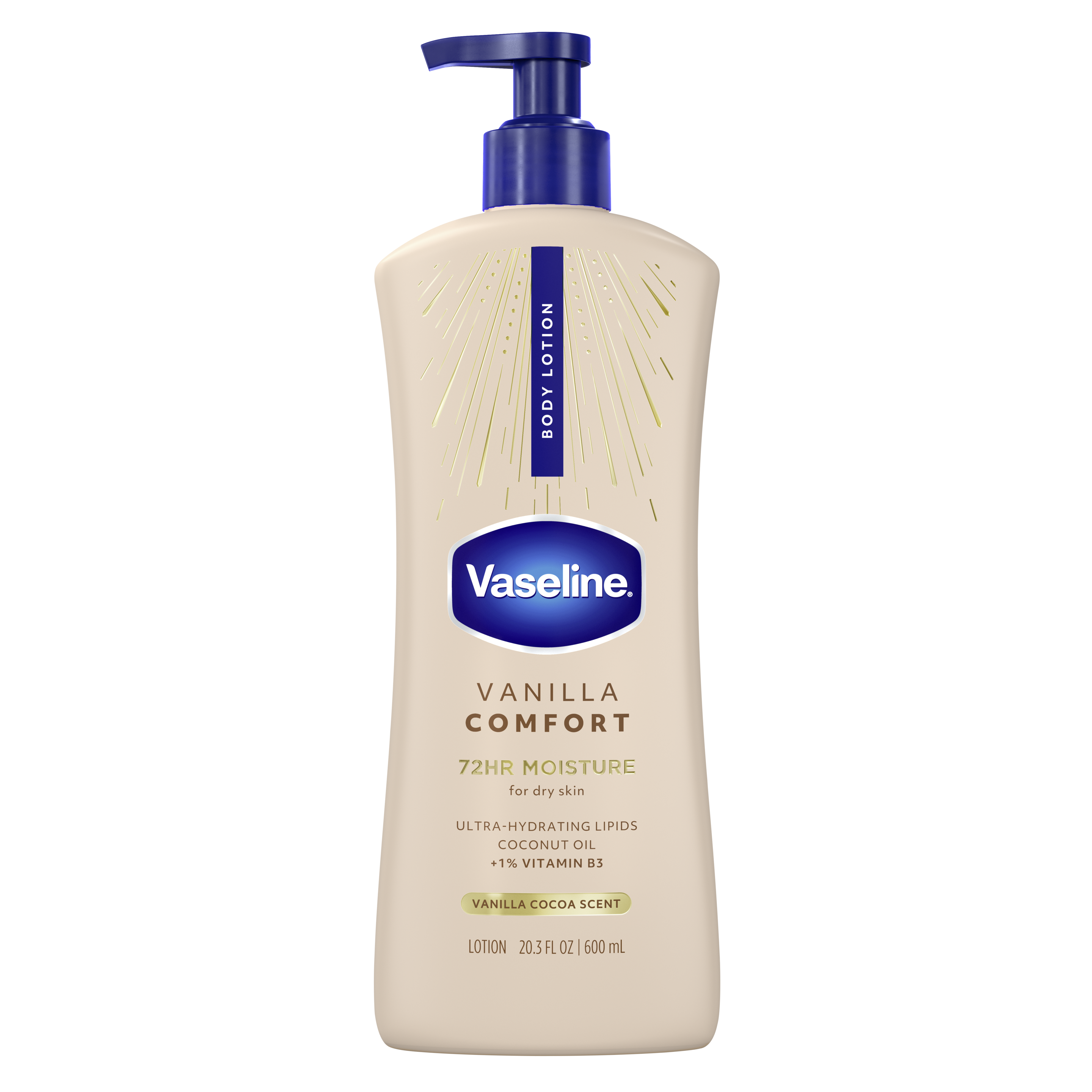 Vaseline® Vanilla Comfort Body Lotion front of pack