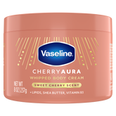 Vaseline® Cherry Aura Whipped Body Cream front of pack