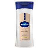 Vaseline® Vanilla Comfort Gel Oil front of pack