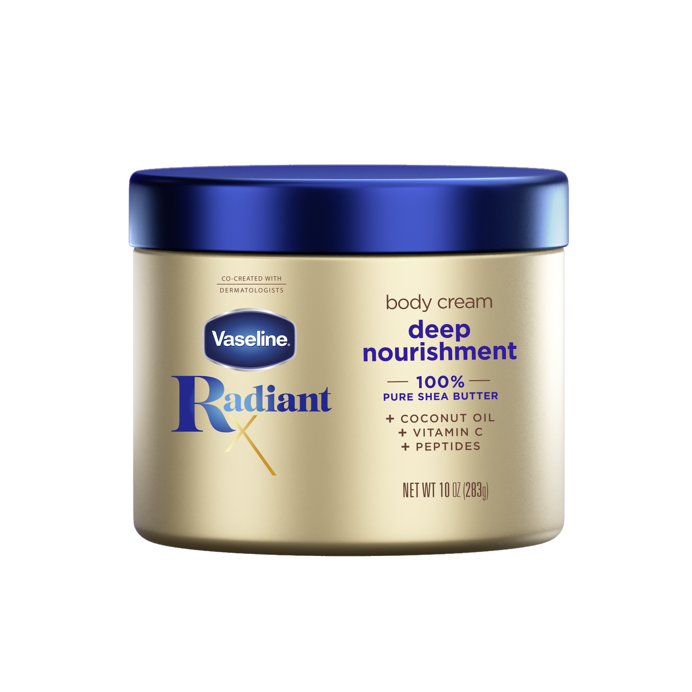Vaseline® Radian X Deep Nourishment Body Cream Front of Pack