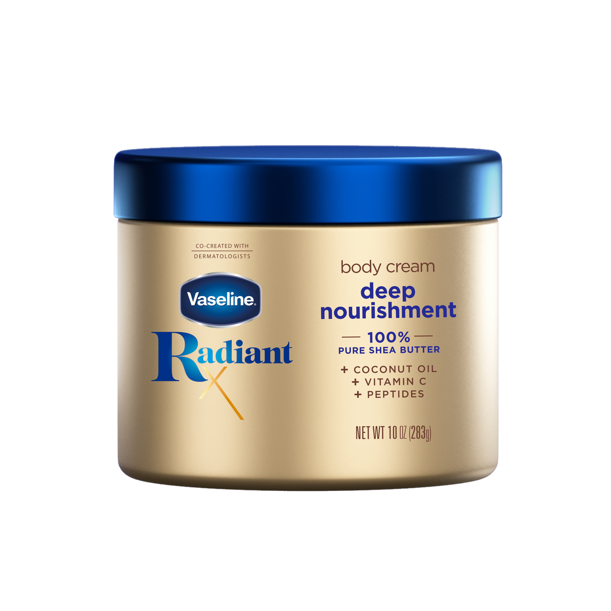 Vaseline® Radian X Deep Nourishment Body Cream Front of Pack