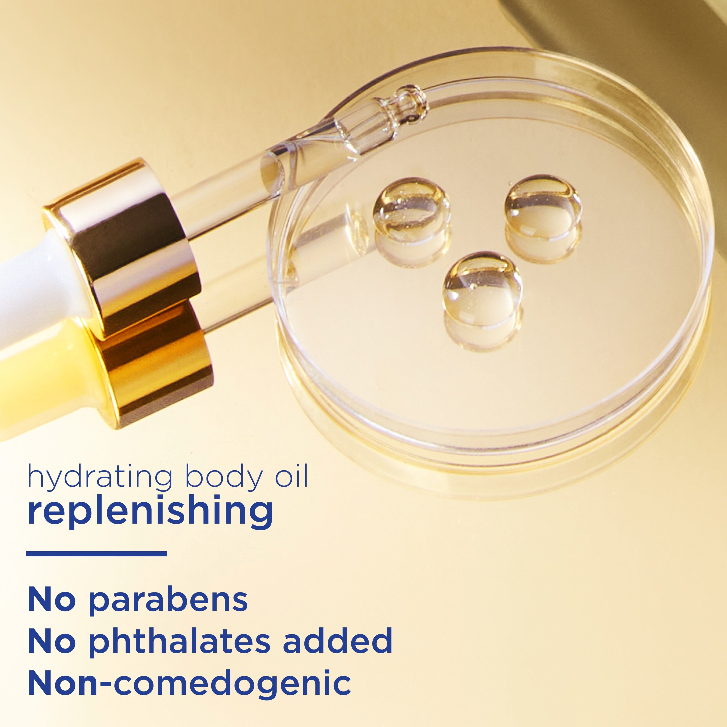 Vaseline® Radiant X Replenishing Body Oil product texture
