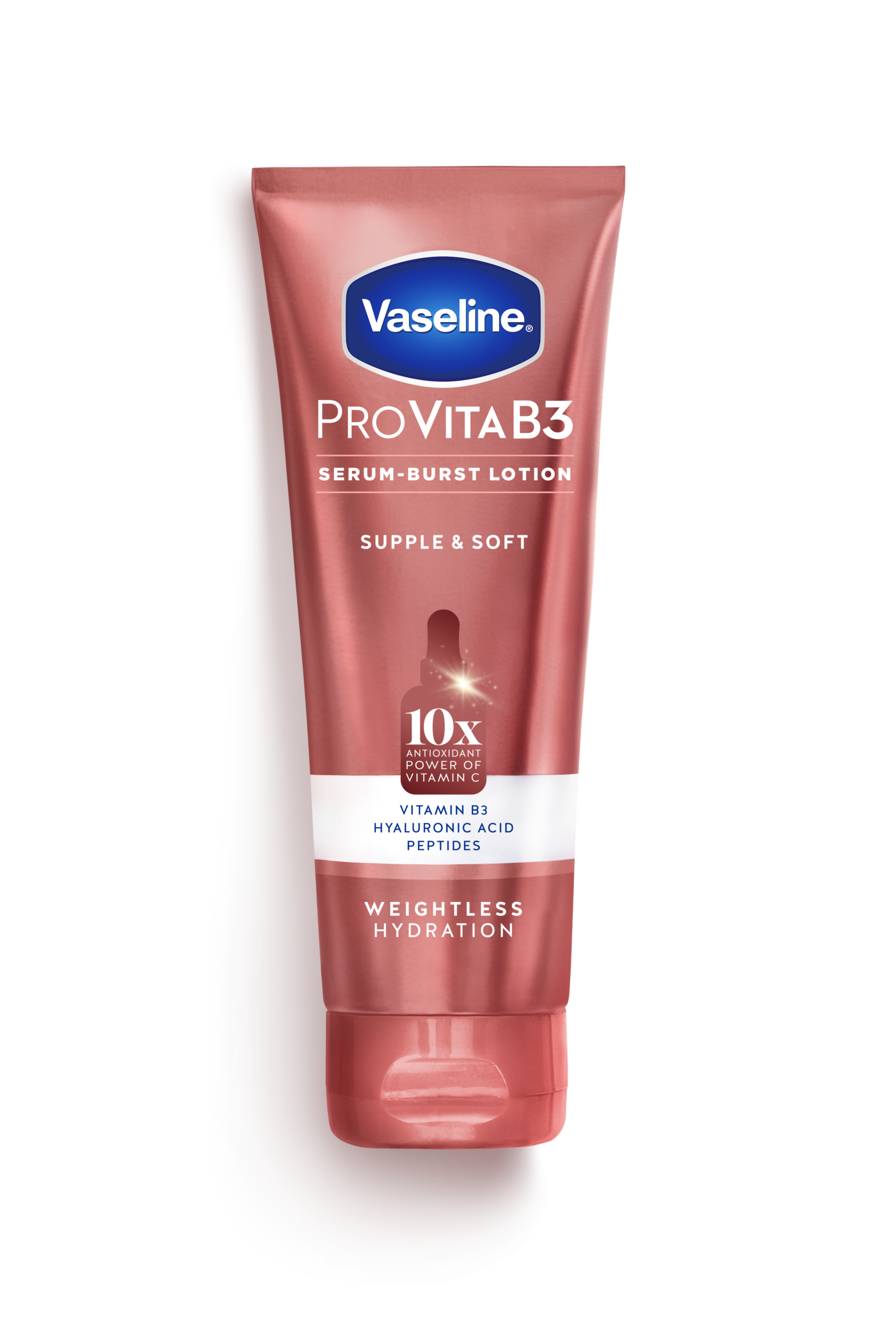 Vaseline® Supple & Soft Pro VitaB3 Body Lotion Front of Pack