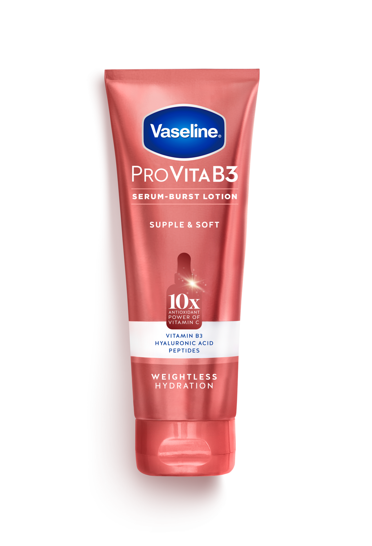 Vaseline® Supple & Soft Pro VitaB3 Body Lotion Front of Pack