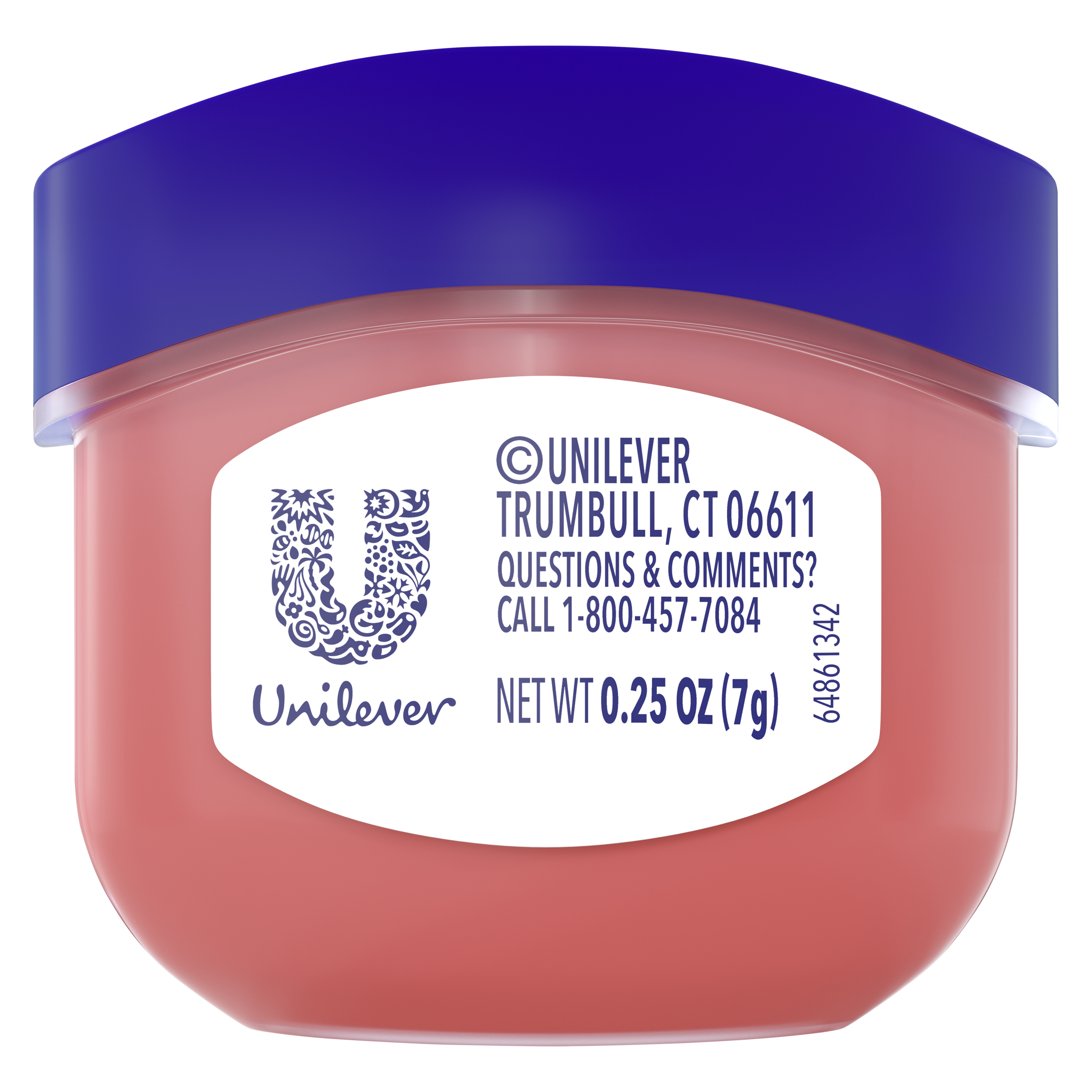 Vaseline® Lip Therapy® Rosy Mini back of pack