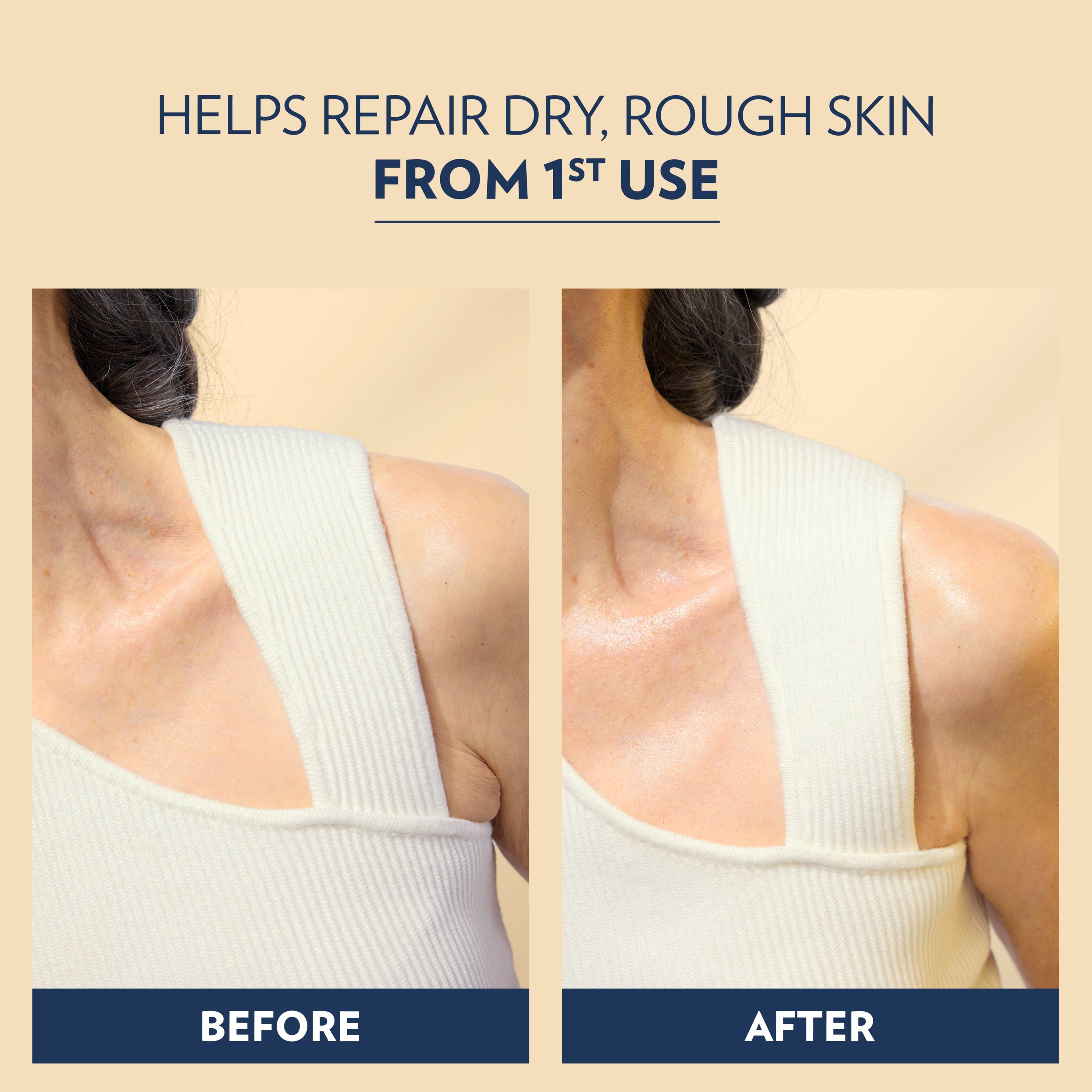 Vaseline Advanced Repair Unscented Body Lotion product swatch