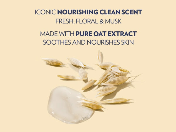 A person applies Vaseline Nourishing Moisture lotion to an arm beside text