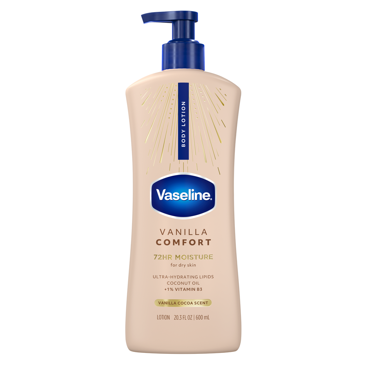 Vaseline® Vanilla Comfort Body Lotion front of pack