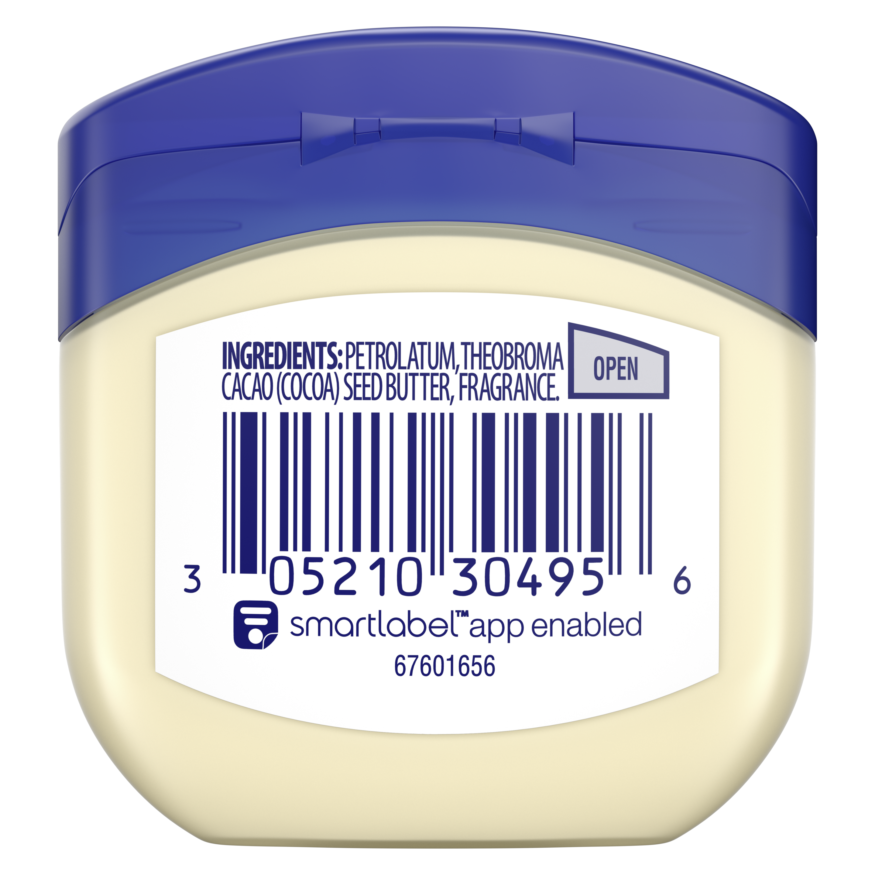 Vaseline® ocoa Butter  Jelly Jar front of pack