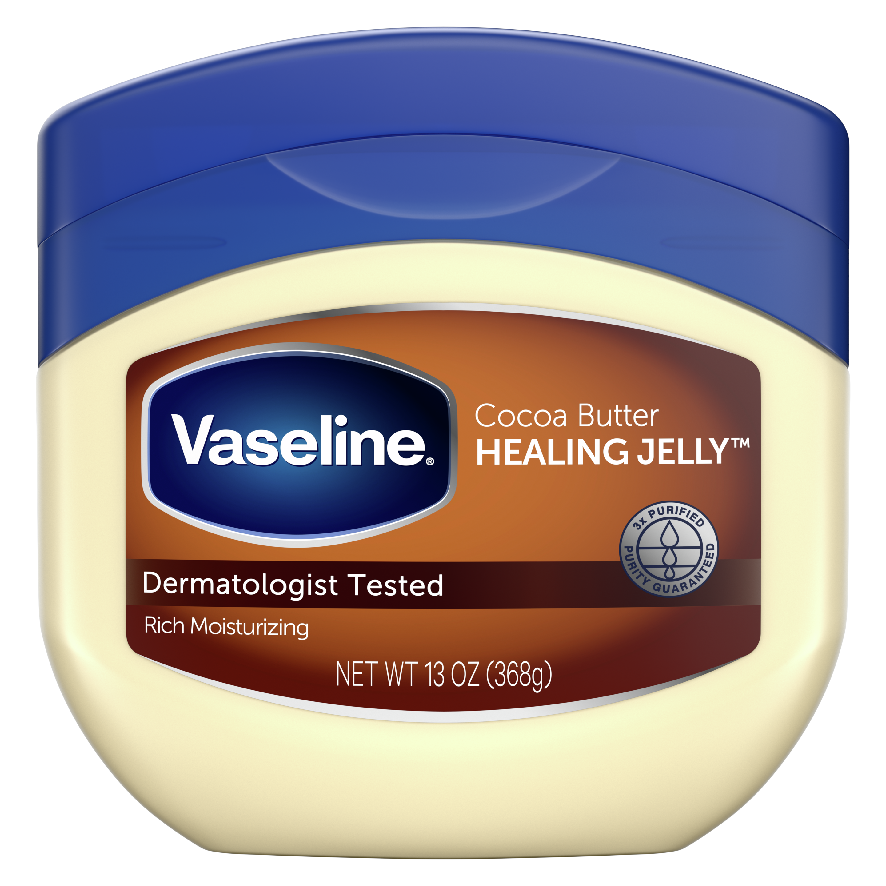 Vaseline® ocoa Butter  Jelly Jar front of pack