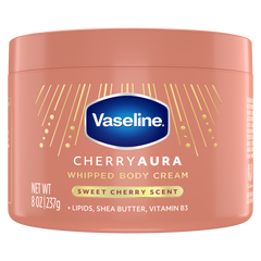 Vaseline® Cherry Aura Whipped Body Cream front of pack