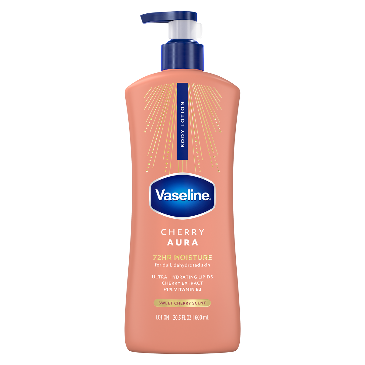 Vaseline Cherry Aura Body Lotion front of pack