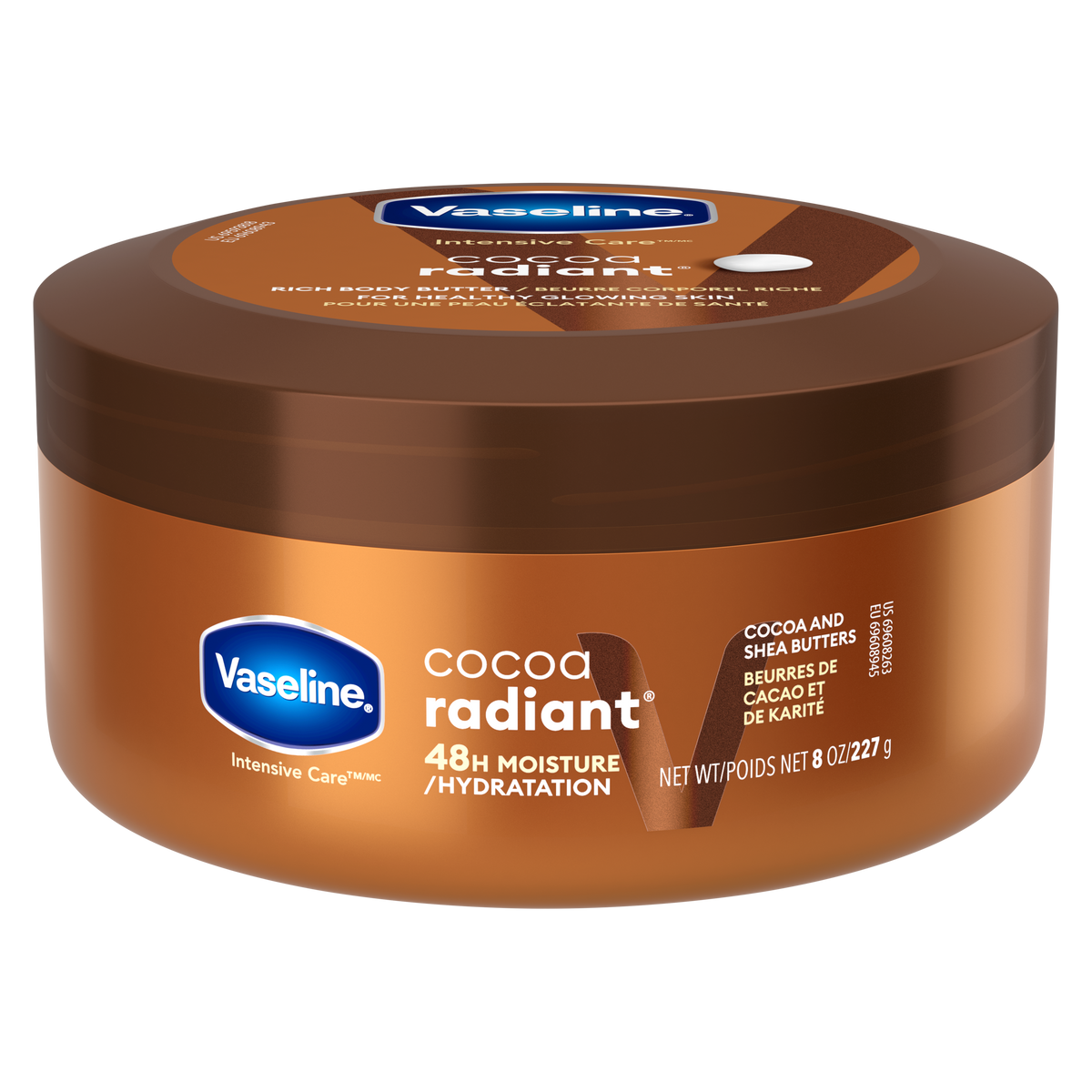 Vaseline® Intensive Care™ Cocoa Body Butter pack from the side